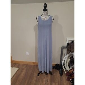 Marla Wynne Two Tone Slinky Mesh layered Maxi dress Women SZ S lagonlook comfort